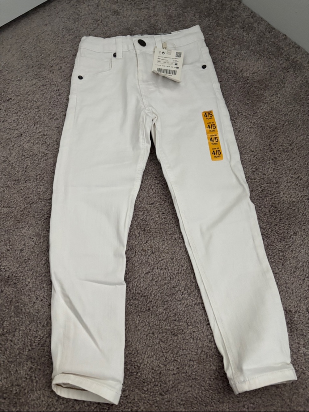 Zara Men's Slim White Jeans